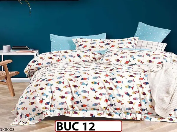 Lenjerie pentru 1 persoana din bumbac 100% 4 piese -BUC12