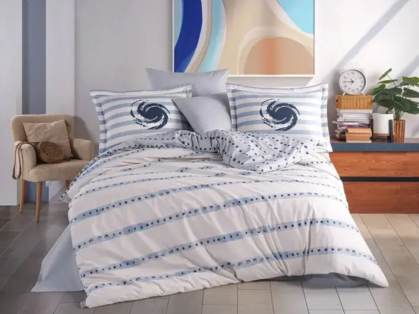 Lenjerie Squall Sea (Bumbac 100% Poplin)