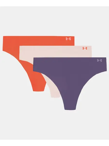 Lenjerie Ua Pure Stretch No Show Thong -solid 3pk