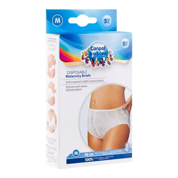Lenjerie unica folosinta pentru maternitate Canpol 5 bucati size M