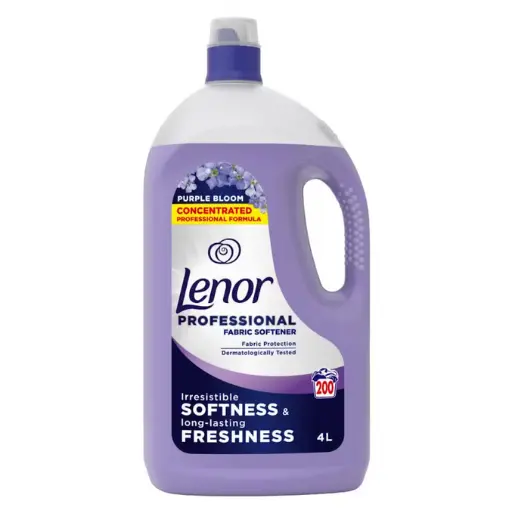 Lenor Balsam de rufe, 4 L, 200 spalari, Professional Purple Bloom