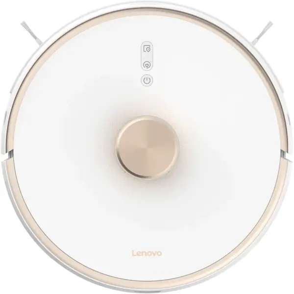 Lenovo Aspirator robot LENOVO T1S, 0.4l, autonomie max 150 min, Wi-Fi, functie mop, alb-auriu