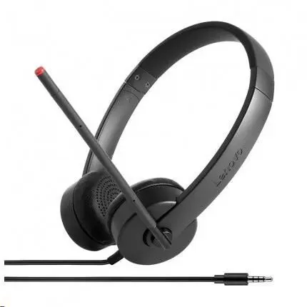 Lenovo Casti Lenovo Essential Stereo Analog, 4XD0K25030, Headset, 20 Hz – 20 kHz, Negru