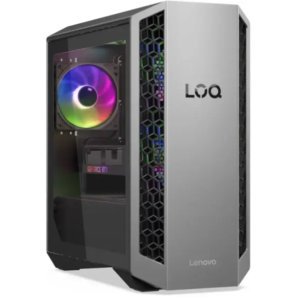 Lenovo Desktop Lenovo Gaming LOQ 26ADR10, Procesor AMD Ryzen 7 8745HX, 16GB RAM, 1TB SSD, Wi-Fi, Bluetooth, Placa video NVIDIA GeForce RTX 5050 8GB, Free DOS