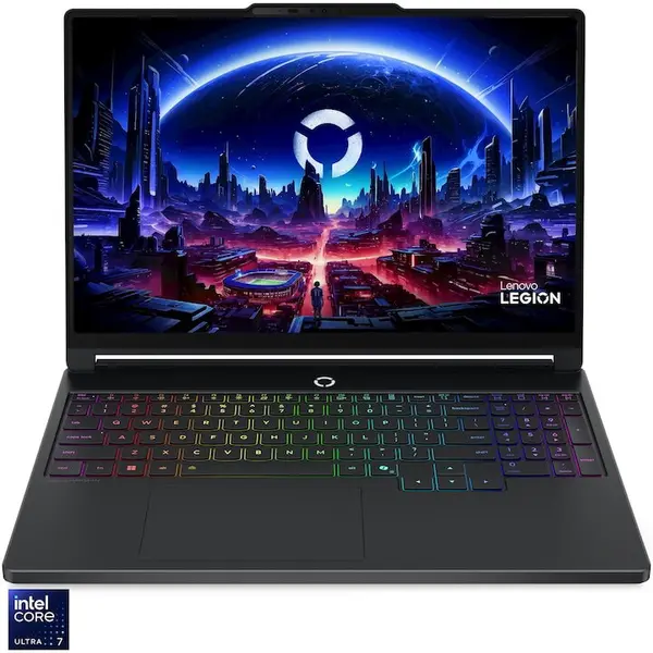 Lenovo Laptop Gaming Lenovo Legion Pro 5 15IPH11 cu procesor Intel Core™ Ultra 7 356H, Display 15.3 WQXGA, OLED, 32GB DDR5 RAM, 1TB SSD, Placa video NVIDIA GeForce RTX™ 5060 8GB GDDR7, No OS, Eclipse Black