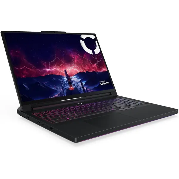 Lenovo Laptop Gaming Lenovo Legion Pro 7 16AFR10H cu procesor AMD Ryzen™ 9 9955HX3D pana la 5.4GHz, 16 WQXGA, OLED, 240Hz, 32GB DDR5 RAM, 2TB SSD, NVIDIA® GeForce RTX™ 5080 16GB GDDR7, No OS, 3y on-site Premium Care, Negru