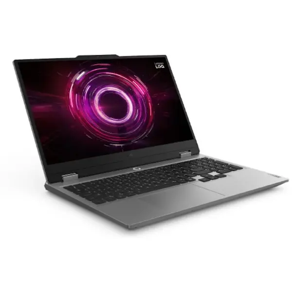 Lenovo Laptop Gaming Lenovo LOQ 15AHP10, Procesor AMD Ryzen™ 5 220, Display 15.6 Full HD, IPS, 144Hz, 24GB DDR5 RAM, 512GB SSD, Placa video NVIDIA GeForce RTX™ 5050 8GB GDDR7, No OS, Luna Grey