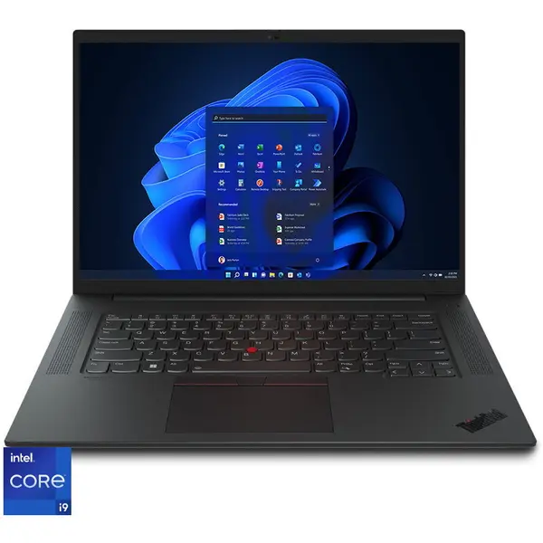 Lenovo Laptop Lenovo 16'' ThinkPad P1 Gen 5, WQXGA IPS 165Hz, Procesor Intel® Core™ i9-12900H (24M Cache, up to 5.00 GHz), 16GB DDR5, 512GB SSD, RTX A5500 16GB, Win 11 DG Win 10 Pro, Black (INT Keyboard)