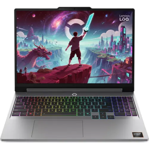 Lenovo Laptop Lenovo 83TN002KRM, 15.3 inch WUXGA, AMD Ryzen 7 250, 16GB DDR5, 512GB SSD, NVIDIA GeForce RTX 5060, Luna Grey