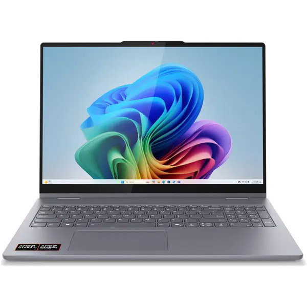 Lenovo Laptop Lenovo IdeaPad 5 2-in-1 16AKP10, Display 16'' WUXGA 1920 x 1200, IPS, Touch, Procesor AMD Ryzen™ Al 7 350, Memorie RAM 16GB LPDDR5x, Capacitate de stocare 1TB SSD, Placa video integrata AMD Radeon 860M, Windows 11 Home, Gri (INT Keyboard)