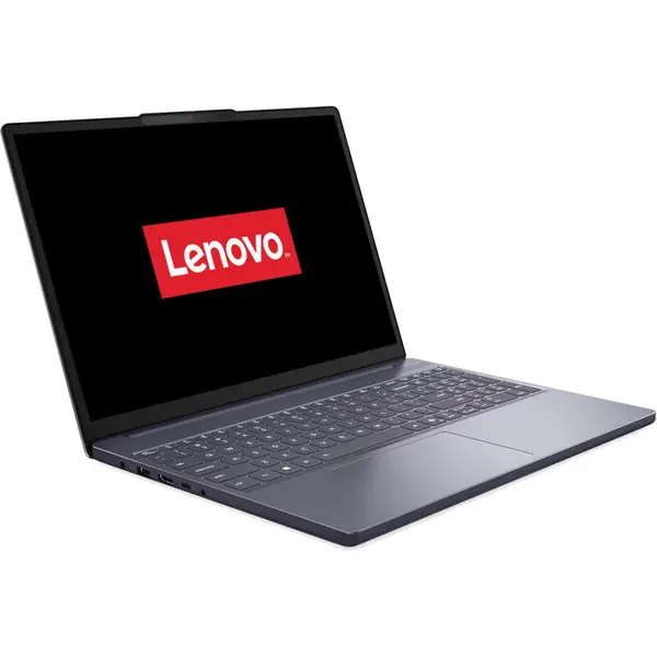 Lenovo Laptop Lenovo IdeaPad Slim 3 15ARP10, Display 15.3 WUXGA 1920x1200, IPS, Procesor AMD Ryzen™ 5 7535HS, Memorie RAM 24 GB, Capacitate de stocare 512 GB SSD M.2, Placa video integrata AMD Radeon 660M Graphics, Free DOS, Gri (INT Keyboard)