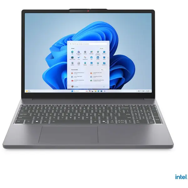 Lenovo Laptop Lenovo IdeaPad Slim 3 15IRH10 cu procesor Intel® Core™ i5-13420H pana la 4.6GHz, 15.3 WUXGA, IPS, 16GB DDR5 RAM, 1TB SSD, Intel® UHD Graphics, No OS, Gri (INT Keyboard)