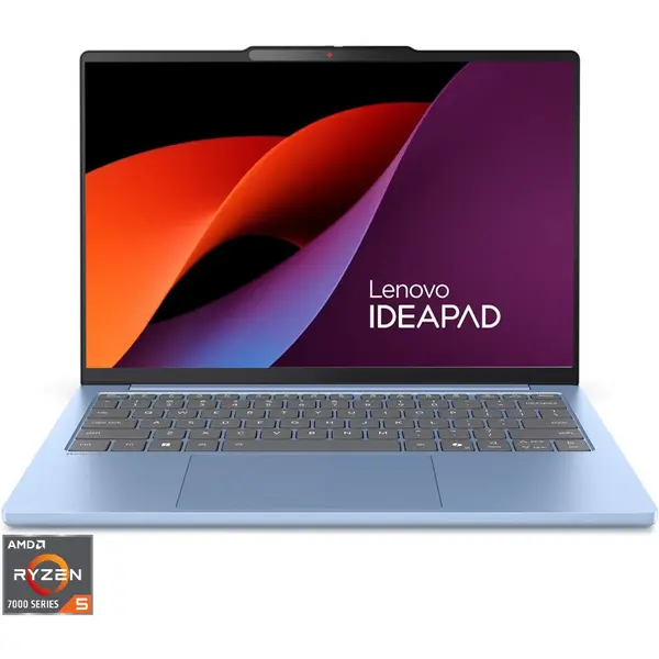 Lenovo Laptop Lenovo IdeaPad Slim 5 13ARP10, Display 13.3'' WUXGA 1920 x 1200, IPS, Procesor AMD Ryzen™ 5 7535HS, Memorie RAM 16GB LPDDR5x, Capacitate de stocare 512GB SSD, Placa video integrata AMD Radeon 660M, No OS, Albastru (INT Keyboard)
