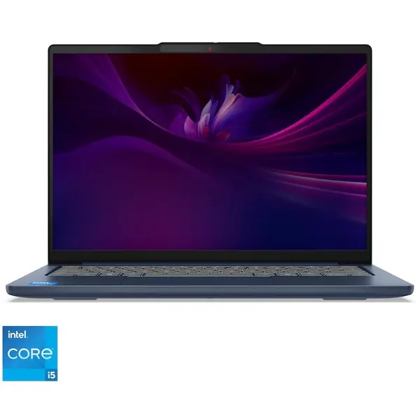 Lenovo Laptop Lenovo IdeaPad Slim 5 14IRH10, Procesor Intel® Core™ i5-13420H, Display 14 WUXGA (1920x1200), IPS, Memorie RAM 32GB DDR5, Capacitate 1TB SSD, Placa grafica Intel® UHD Graphics, No OS, Cosmic Blue (INT Keyboard)