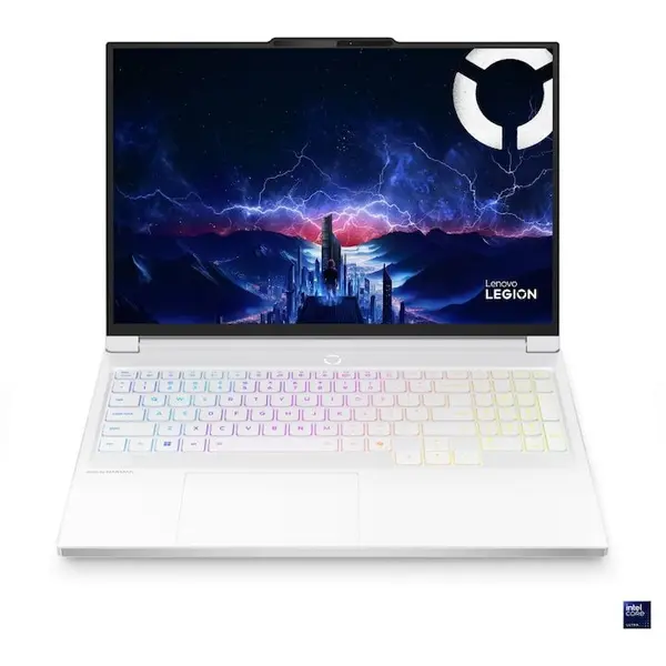 Lenovo Laptop Lenovo pentru gaming Legion 7 16IAX10, Procesor Intel® Core™ Ultra 7 255HX, Display 16 WQXGA 2560x1600, Memorie RAM 32 GB DDR5, Capacitate 1 TB SSD M.2, Placa video dedicata NVIDIA® GeForce RTX™ 5060 8GB GDDR7, Free DOS, Alb (INT Keyboard)