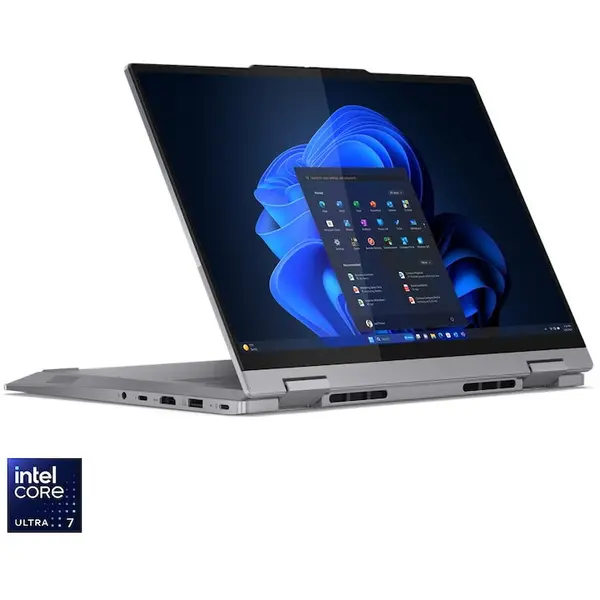 Lenovo Laptop Lenovo ThinkBook 14 2-in-1 G5 IAU cu procesor Intel® Core Ultra 7 255U pana la 5.20 GHz, 14 WUXGA IPS, Touch, 16GB RAM, 512GB SSD, Intel® Graphics, Windows® 11 Pro