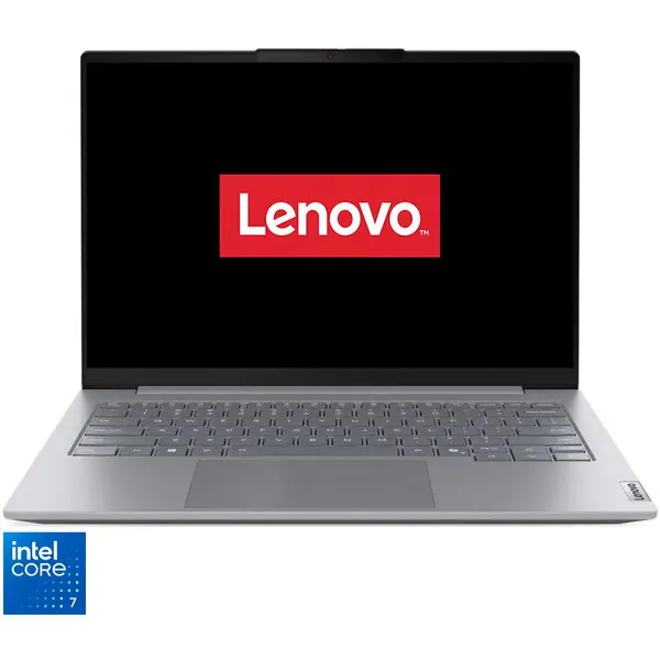 Lenovo Laptop Lenovo ThinkBook 14 G9 IRL, Display 14 WUXGA IPS, Procesor Intel® Core™ 7 240H, 16GB DDR5, 512GB SSD, Placa video integrata Intel Graphics, No OS, Arctic Grey