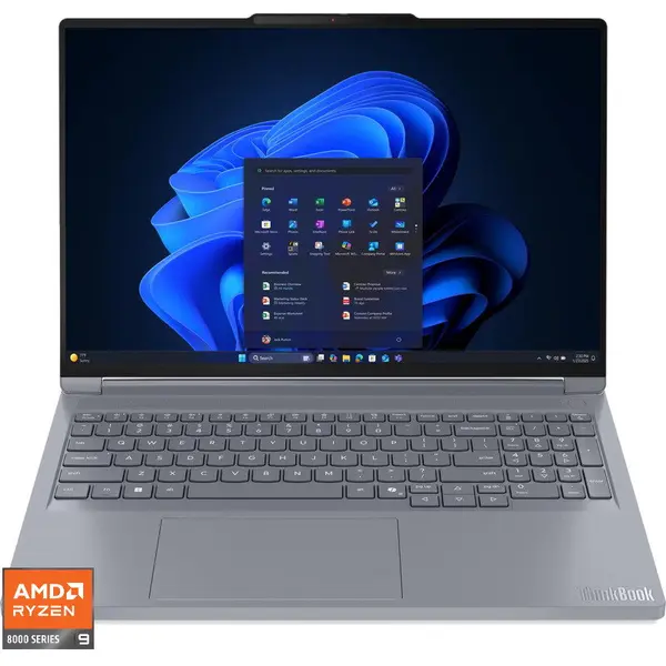 Lenovo Laptop Lenovo ThinkBook 16p G6 ADR, Display 16 WQXGA 2560x1600, IPS, Procesor AMD Ryzen™ 9 8940HX, Memorie RAM 32GB DDR5, Capacitate de stocare 512GB SSD, Placa video dedicata nVidia GeForce RTX 5060 8GB, Windows 11 Pro, Gri (INT Keyboard)