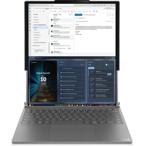 Lenovo Laptop LENOVO ThinkBook Plus G6 Rollable, procesor Intel Core Ultra 7 258V, 14 inch / 16.7 inch, POLED, 32GB RAM, 1TB SSD, Intel Arc 140V, Windows 11 Pro, Gri