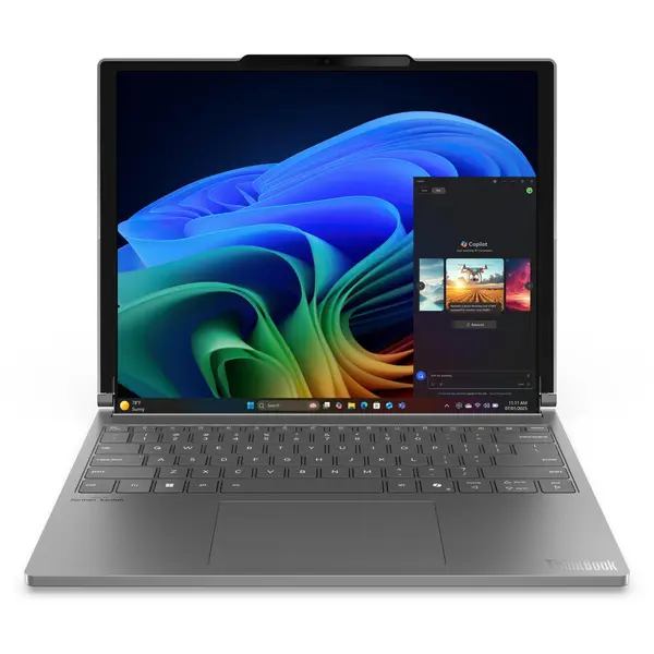 Lenovo Laptop Lenovo ThinkBook Plus G6 Rollable, Procesor Intel® Core™ Ultra 7 258V (12M Cache, pana la 4.80 GHz, 14 inch - 16.7 inch, 2000 x 1600 (14 Roll In) / 2000 x 2350 (16.7'' Roll Out), 32GB LPDDR5X, 1TB SSD, Intel Arc 140V Graphics, Windows 11 Pr