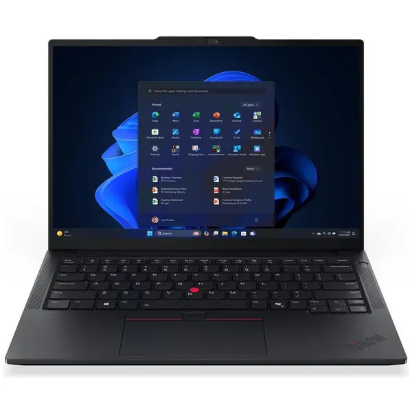Lenovo Laptop Lenovo ThinkPad E14 G7, 14 inch WUXGA, AMD Ryzen 7 250, 16 GB DDR5, 512 GB SSD, AMD Radeon 780M, Negru