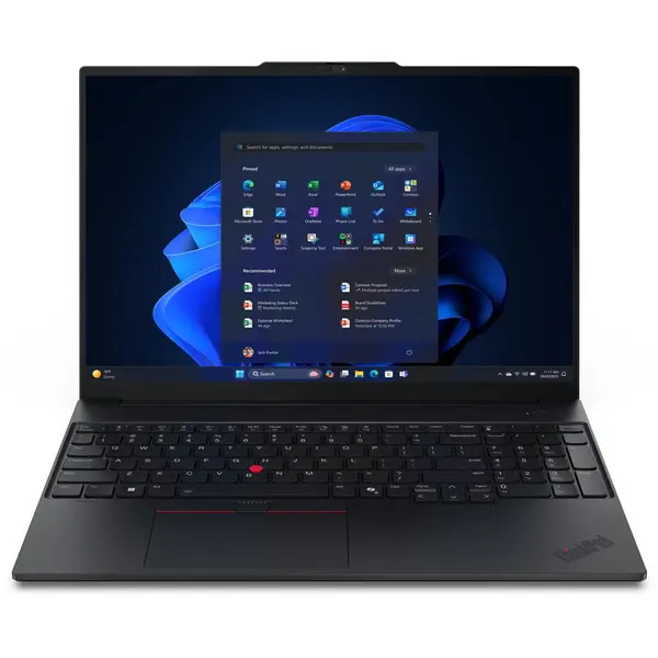 Lenovo Laptop Lenovo ThinkPad E16 Gen 3, Procesor Intel® Core™ Ultra 5 226V (8M Cache, pana la 4.50 GHz), 16 inch, WQXGA IPS 120Hz, 16GB LPDDR5X, 512GB SSD, Intel Arc 130V, No Os, Negru