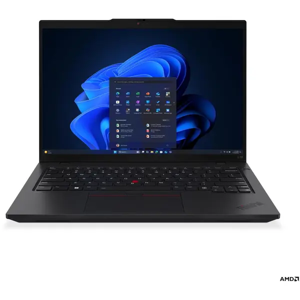 Lenovo Laptop Lenovo ThinkPad L14 G6, AMD Ryzen 5 PRO, 14 inch, RAM 16 GB, SSD 512 GB, AMD Radeon 740M Graphics, Windows 11 Pro, Negru