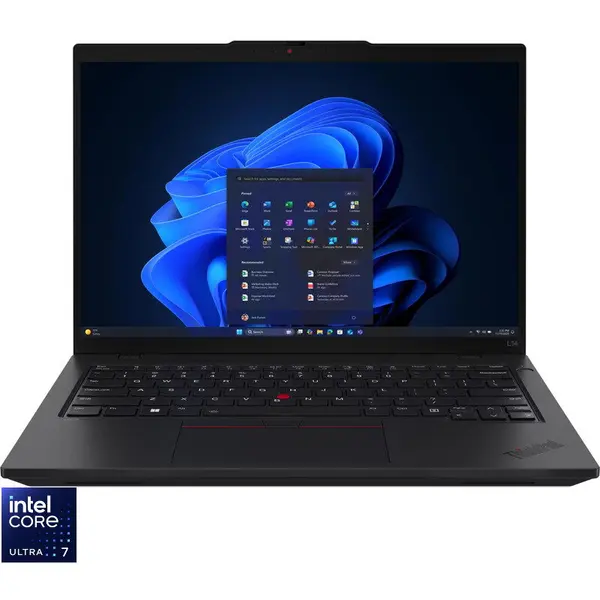 Lenovo Laptop Lenovo ThinkPad L14 Gen 6, Display 14'' WUXGA (1920x1200), IPS, Procesor Intel® Core™ Ultra 7 255U, Memorie RAM 32GB DDR5, Capacitate de stocare 1TB SSD, Placa video integrata Intel Graphics, Windows 11 Pro, Negru (INT Keyboard)