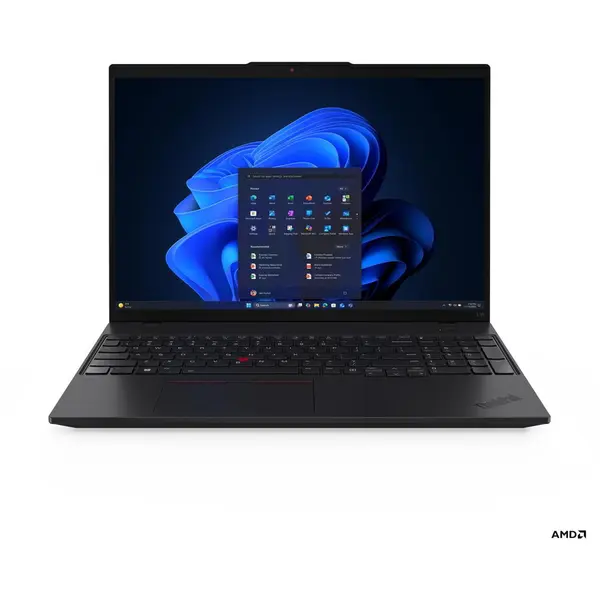 Lenovo Laptop Lenovo ThinkPad L16 G2, AMD Ryzen 7 PRO 250, 16 inch, RAM 16 GB, SSD 512 GB, AMD Radeon 780M Graphics, Windows 11 Pro, Negru