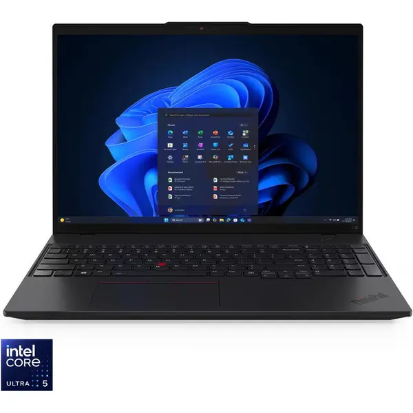 Lenovo Laptop Lenovo ThinkPad L16 Gen 2, Display 16'' WUXGA 1920x1200, IPS, Procesor Intel® Core™ Ultra 5 225U, Memorie RAM 32GB DDR5, Capacitate de stocare 512GB SSD, Placa video integrata Intel Graphics, Windows 11 Pro, Negru (INT Keyboard)