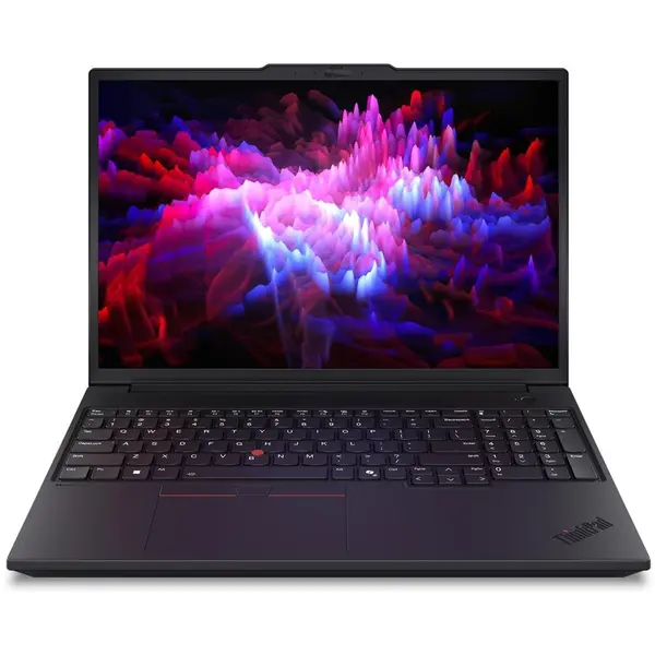 Lenovo Laptop Lenovo ThinkPad P16v G3, Intel Core Ultra 7 265H, 16 inch, RAM 64 GB, SSD 1 TB, NVIDIA RTX PRO 2000 Blackwell Generation, Windows 11 Pro, Negru