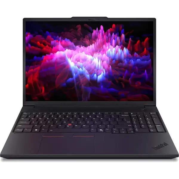 Lenovo Laptop Lenovo ThinkPad P16v Gen 3, Procesor Intel Core Ultra 9 285H (24M Cache, pana la 5.40 GHz), 16 inch, WUXGA, 64GB DDR5, 1TB SSD, NVIDIA RTX 2000 Blackwell 8GB, Windows 11 Pro, Negru
