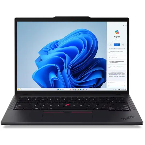Lenovo Laptop Lenovo ThinkPad T14 Gen 6, Procesor AMD Ryzen™ AI 5 PRO 340 (16M Cache, pana la 4.8 GHz) 14 inch, WUXGA, 32GB DDR5, 1TB SSD, AMD Radeon 840M, Windows 11 Pro, Negru