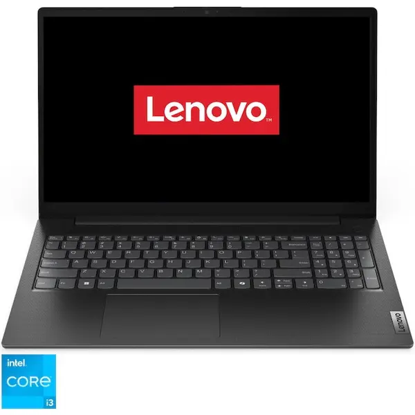 Lenovo Laptop Lenovo V15 G5 IRL, procesor Intel® Core i3-1315U pana la 4.50 GHz, 15.6 inch, Full HD, 8GB RAM, 512GB SSD, Intel® UHD Graphics, No OS, Negru