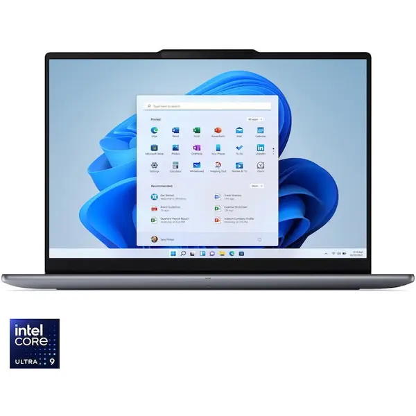 Lenovo Laptop Lenovo Yoga Pro 7 15IPH11, procesor Intel Core™ Ultra 9 386H pana la 4.9GHz, 15.3 2.5K WQXGA, OLED, 32GB LPDDR5x RAM, 1TB SSD, NVIDIA GeForce RTX™ 5060 8GB GDDR7, Windows 11 Pro, Gri