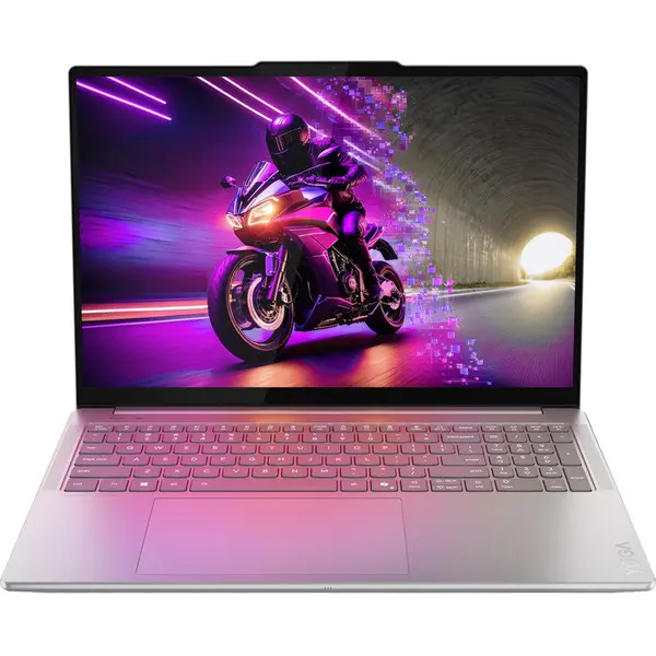 Lenovo Laptop Lenovo Yoga Pro 9 16IAH10, 16 2.8K WQXGA+ (2880x1800) OLED, Intel® Core™ Ultra 7 255H, 32GB LPDDR5X, 1TB SSD, GeForce RTX 5060 8GB, Windows® 11 Home, Gri (INT Keyboard)