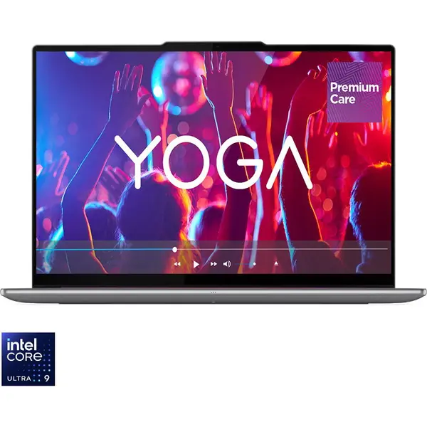Lenovo Laptop Lenovo Yoga Pro 9 16IAH10, procesor Intel® Core™ Ultra 9 285H pana la 5.4GHz, 16 inch, 3.2K, OLED, 120Hz, 64GB LPDDR5x RAM, 2TB SSD, NVIDIA® GeForce RTX™ 5070 8GB GDDR7, Windows® 11 Pro, Gri
