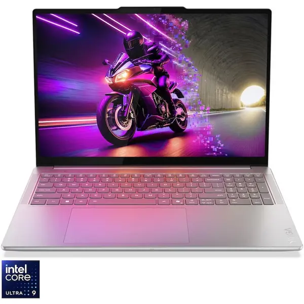 Lenovo Laptop Lenovo Yoga Pro 9 16IAH10, TOUCHSCREEN, 16 3.2K (3200x2000) OLED, Intel® Core™ Ultra 9 285H, 64GB LPDDR5x RAM, 2TB SSD, NVIDIA® GeForce RTX™ 5070 8GB GDDR7, Windows® 11 Home, Gri (INT Keyboard)