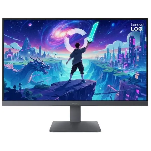 Lenovo Monitor gaming Lenovo IPS LED LOQ 27Q-10, 27, Flat QHD, 0.5ms, 180Hz, HDMI, DisplayPort, Gri inchis