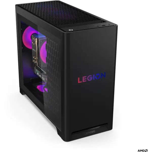 Lenovo Sistem desktop Lenovo Gaming Legion T5 30AGB10, procesor AMD Ryzen 7 9800X3D 4.7GHz, 16GB RAM DDR5, 1TB SSD, NVIDIA GeForce RTX 5070 Ti 16GB, no OS, Negru