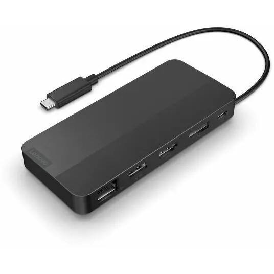 Lenovo Statie de docare Lenovo 40B90100EU, USB 3.2 Gen 1 Type-C, 4K Ultra HD, 2 porturi USB, 20x120x55mm, Negru