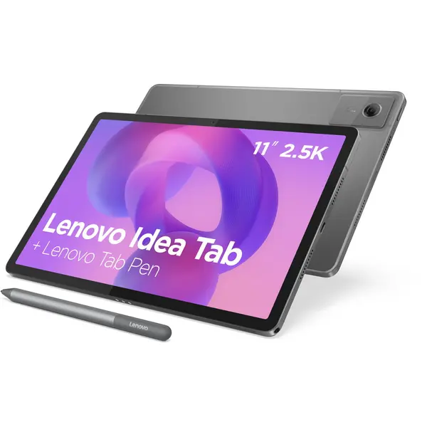 Lenovo Tableta Lenovo Idea Tab, 11 WQXGA IPS 90Hz, MediaTek Dimensity 6300, 8GB RAM, 256GB stocare, Android 15, Gri