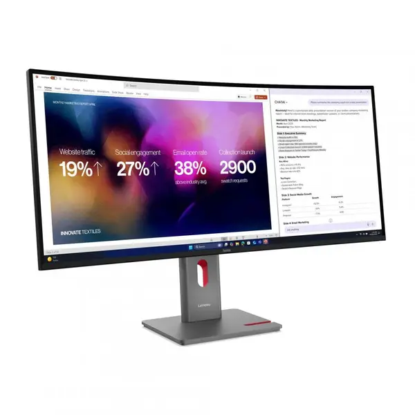 Lenovo ThinkVision P40WD-40 Monitor ThinkVision P40WD-40 39.7` WUHD IPS 3Y