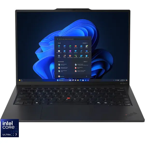 Lenovo Ultrabook Lenovo 14'' ThinkPad X1 Carbon Gen 13, WUXGA IPS Touch, Intel® Core™ Ultra 7 258V, 32GB LPDDR5X, 2TB SSD, Intel Arc 140V, 5G, Windows 11 Pro, negru (INT Keyboard)