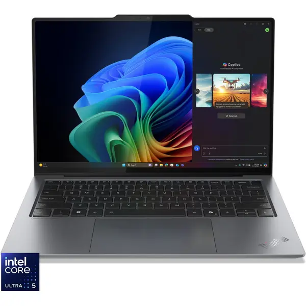 Lenovo Ultrabook Lenovo 14'' ThinkPad X9-14 Gen 1, WUXGA OLED, Procesor Intel® Core™ Ultra 5 228V (8M Cache, up to 4.50 GHz), 32GB LPDDR5X, 512GB SSD, Intel Arc 130V, Win 11 Pro, Gri (INT Keyboard)