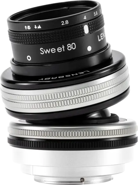 Lensbaby Composer Pro II Obiectiv, Optica Sweet 80, Montura Sony E, Focalizare Selectiva, Corp Metal