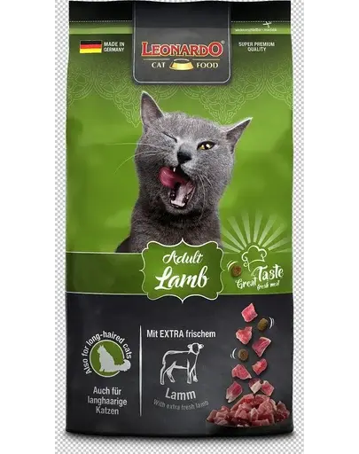 LEONARDO Adult Lamb Rice mancare uscata cu miel pentru pisici 1,8 kg