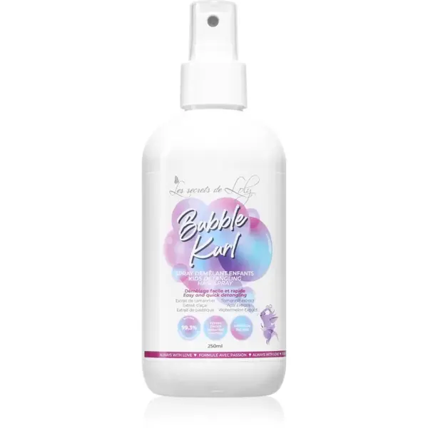 Les Secrets De Loly Bubble Kurl spray pentru păr pentru par usor de pieptanat pentru copii 250 ml