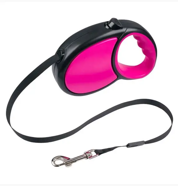 Lesa mecanica pentru caini, Fucsia, 5m, AMA