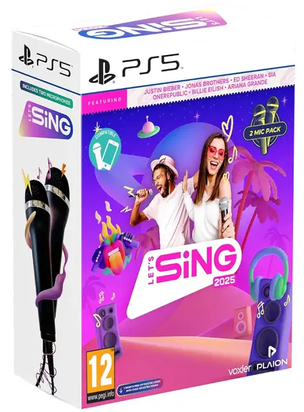 Lets Sing 2025 Double MIC Bundle PS5